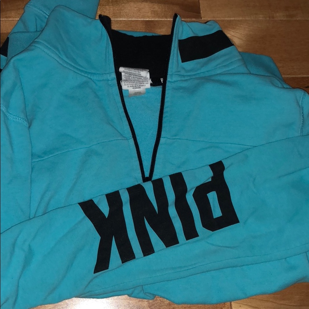VS Pink quarter zip sweatshirt